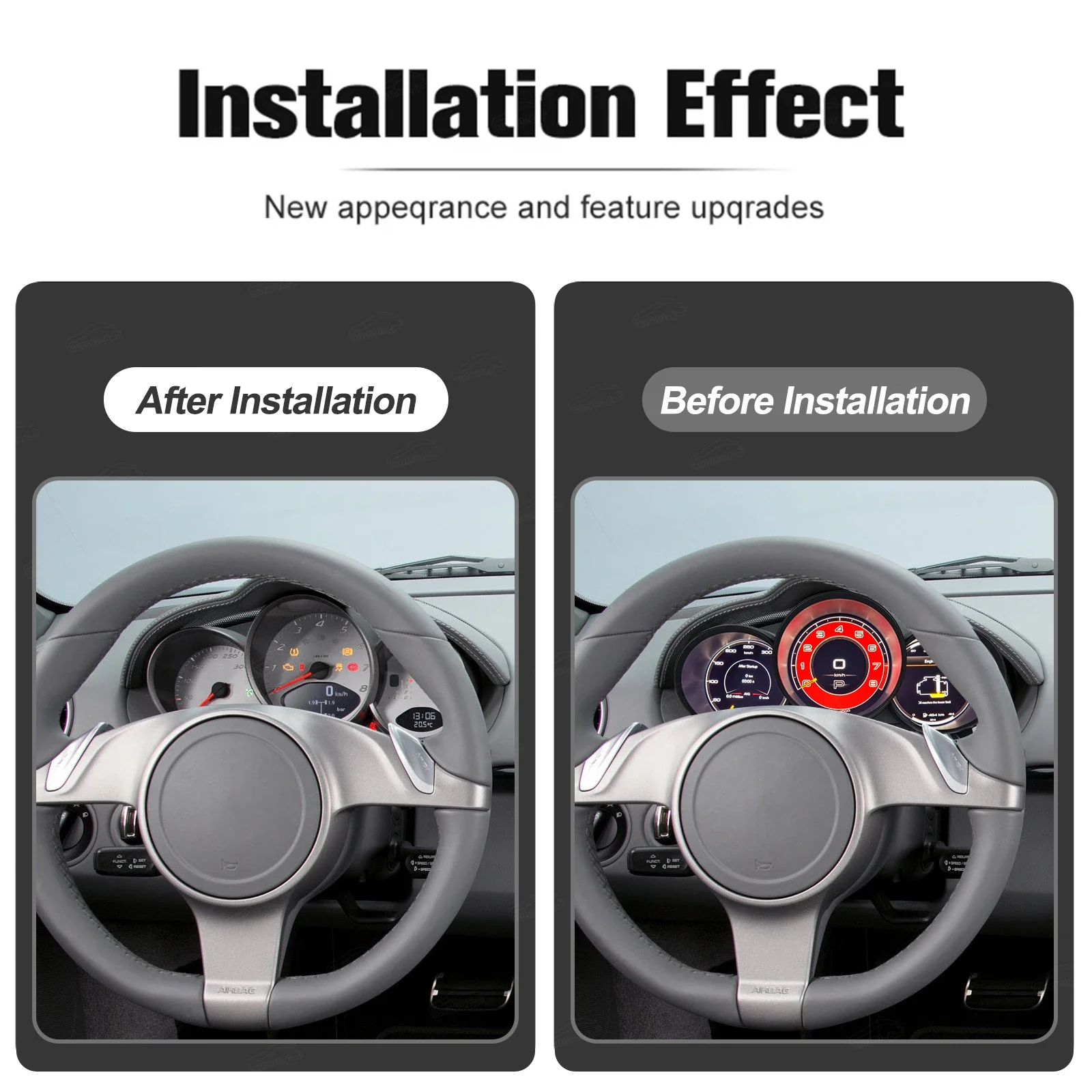 

New Car LCD Instrument For Porsche 987/Cayman 2005-2012 Speedometer Instrument Cluster Smart Cluster High Definition Display