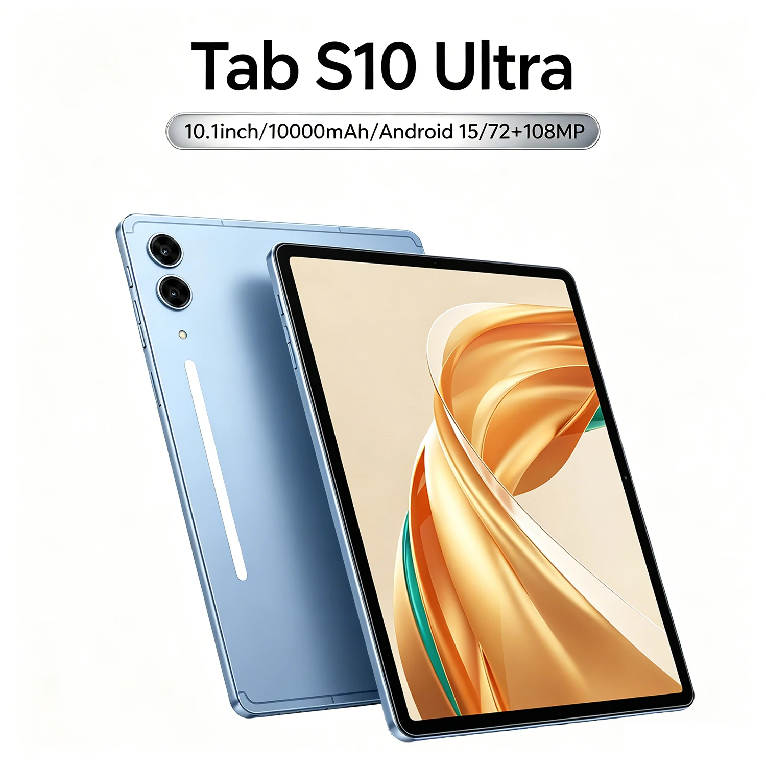 Novo Tablet PC 2026 Versão Global Original Tab S10 Ultra 10.1 polegadas HD 4K Android 15 16GB+1T 10000mAh 5G Dual SIM WiFi GPS