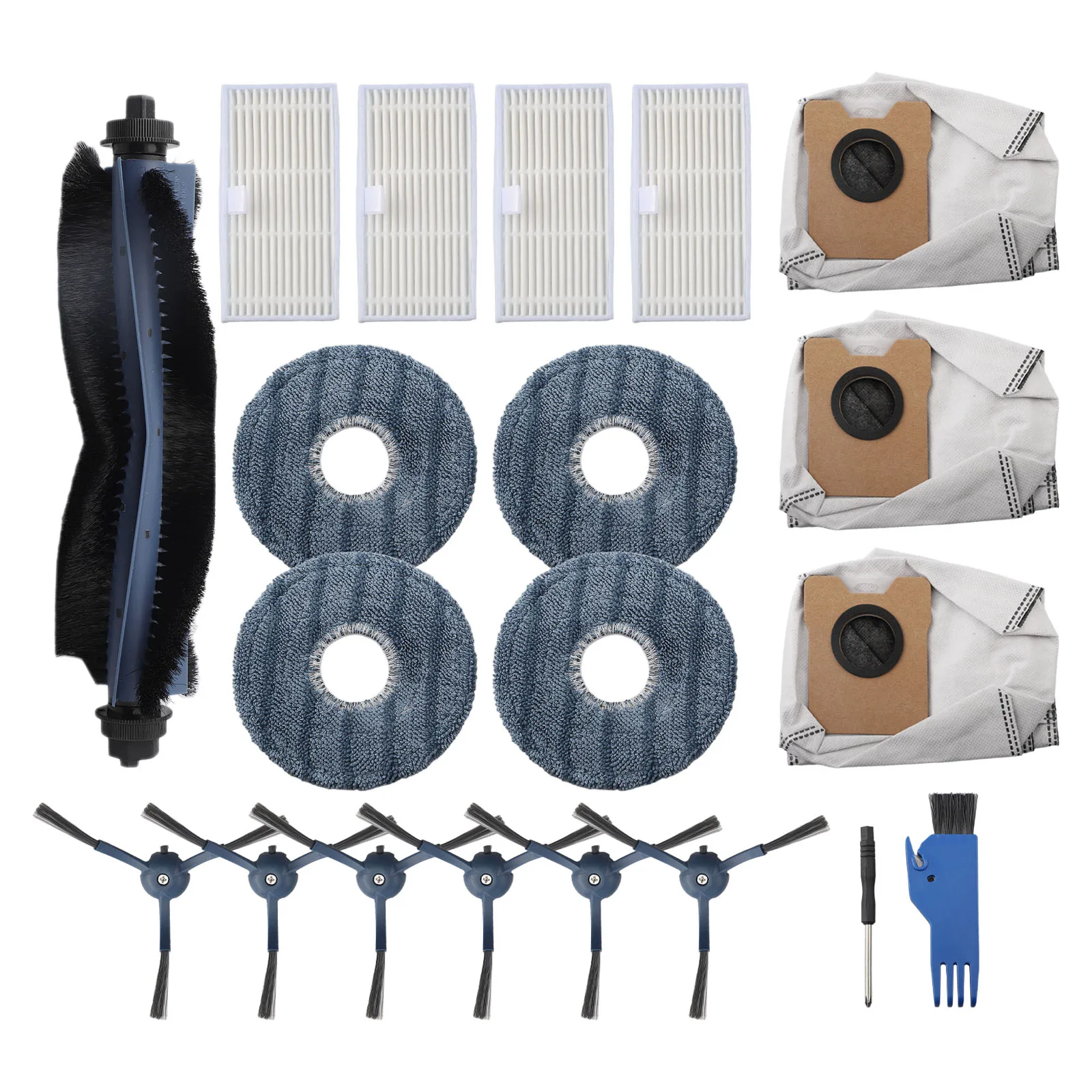 

Comprehensive Replacement Parts Set for eufy For Omni C20 Robot Vacuum Cleaner Main Brush Filters Mop Pads and More