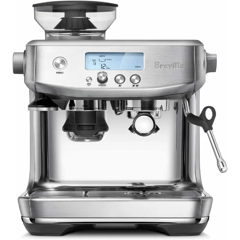 the Barista Pro Espresso Machine with Grinder & Milk Frother, Espresso Maker with Seconds Heat Up, Cappuccino