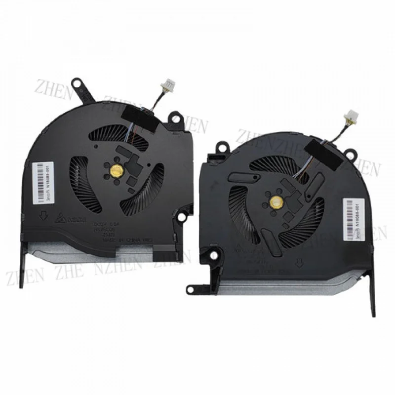 

Y Вентилятор охлаждения процессора + графического процессора для HP OMEN 16-K 16-N Pro TPN-Q280 DC5V 0,5A Вентилятор