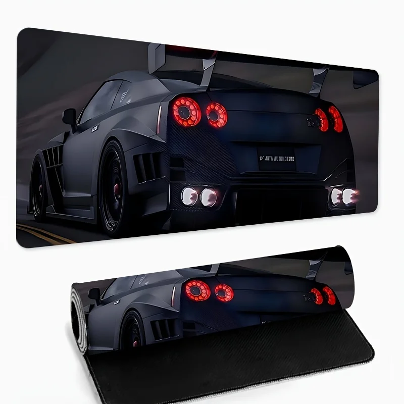 

Large Sports Car Design Gaming Mouse Pad Non-Slip Washable Rubber Desk Mat with Edge Locking for Computer Gamers and Office Use