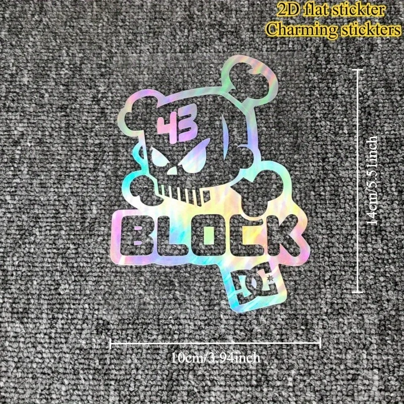 

1PC "Skull Block Graphic Sticker, Vinyl Decal for Decor, Gadgets, Interiors – Trendy Choice for Urban & Bold Design Fans"