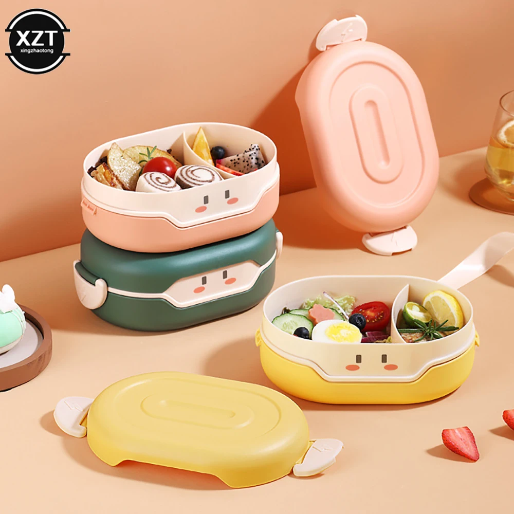 780mL Cute Bento Lunch Box for Children School Japanese Style Food Storage Kitchen Container Student/Office Worker Bento Lunch