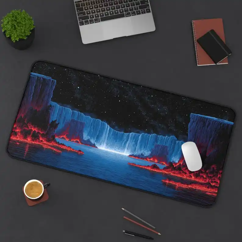 

Waterfall Pattern Mouse Pad, Cute Desktop Decoration, Non-slip Waterproof Gaming Mouse Pad, The Perfect Gift for Friends.