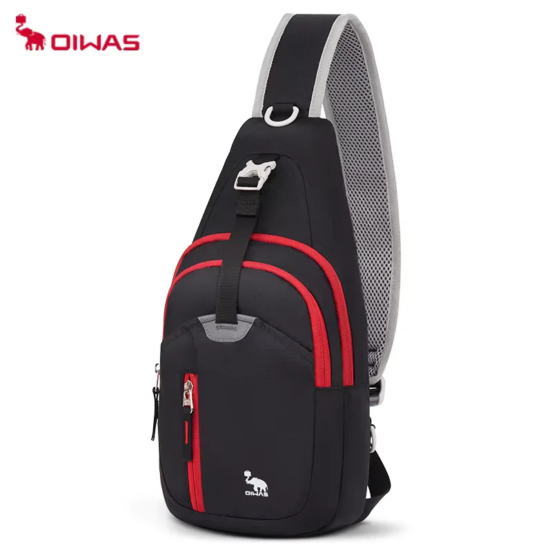 Oiwas Casual Heren Schoudertas Crossbody Borsttas Sling Met Één Riem Lichtgewicht Mannelijke Tassen Zakje Dagrugzak Voor Heren Reissport