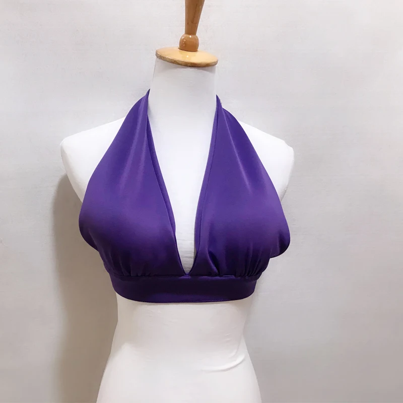 Nowy 12-kolorowy seksowny strój do tańca na rurze Halter Dancing Tops Women Gogo Dancer Costumes Bar Nightub Dj Ds Stage Performance Wear