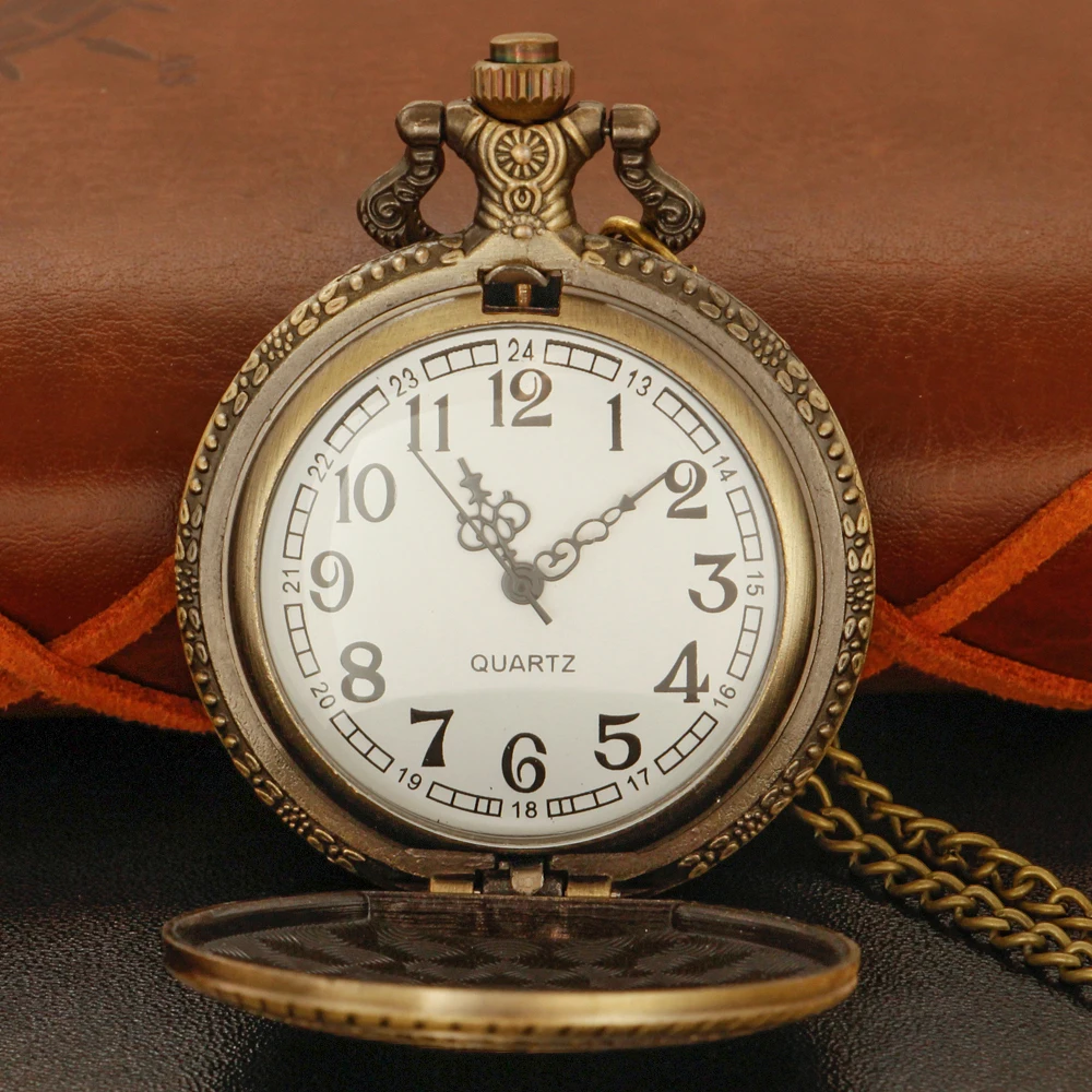 2026 New White House Fbi Logo Emblem Quartz Pocket Watch Vintage Unisex Necklace Pendant Necklace Accessories Jewelry Gifts