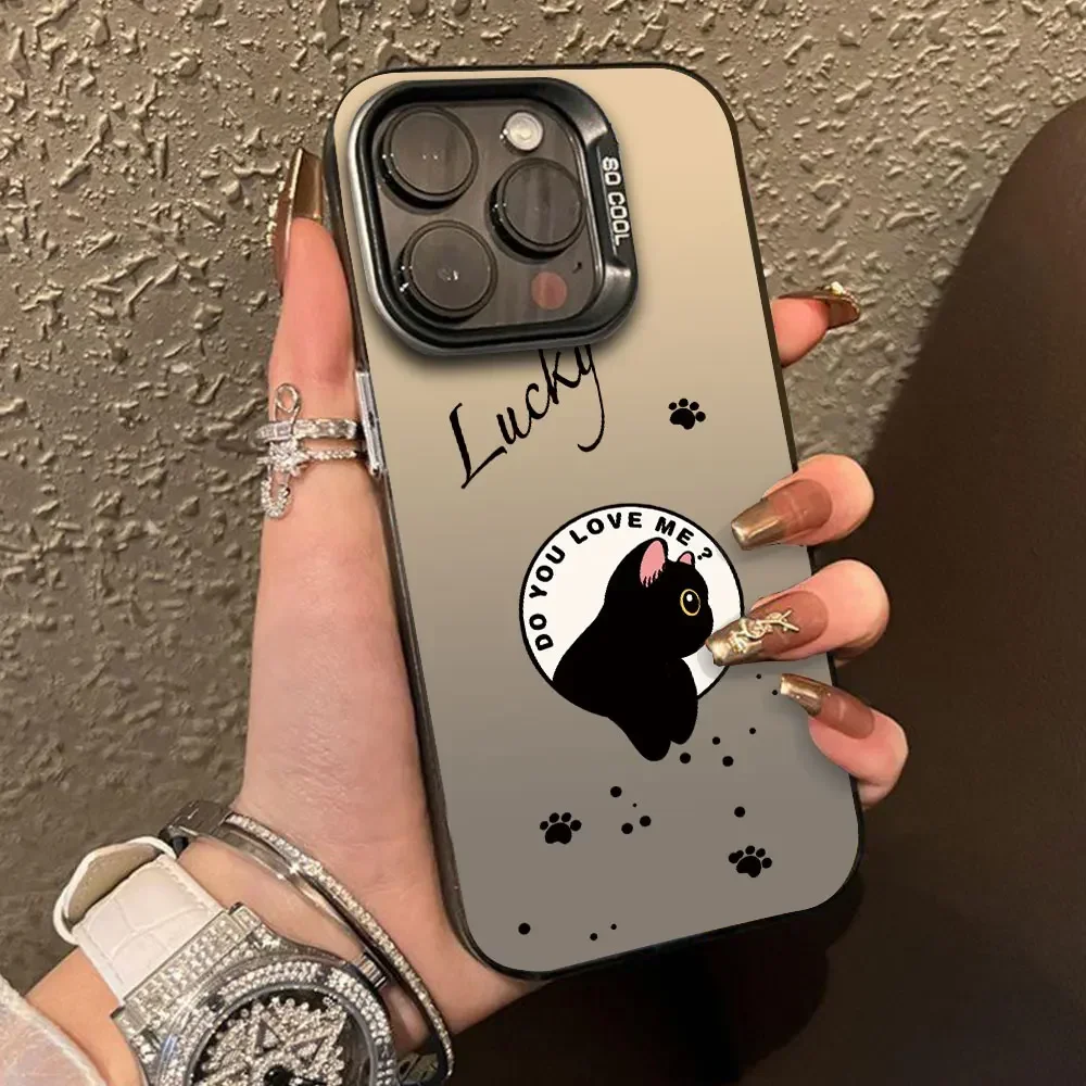 Для Realme C65 C67 4G 5G C61 C63 C55 C51 C53 C11 C12 C15 C17 C21Y C25Y C25S C30S V50S P1 Pro чехол противоударный IMD чехол с милым котом Для Realme C65 C67 4G 5G C61 C63 C55 C51 C53 C11 C12 C15 C17 C21Y C25Y C25S C30S V50S P1 Pro чехол противоударный IMD чехол с милым котом