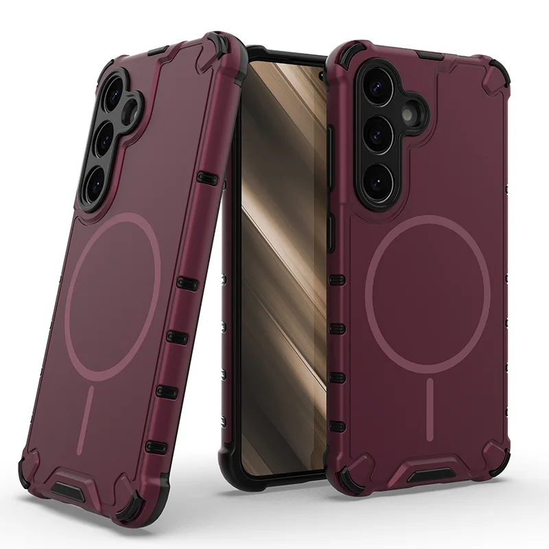 Магнитный противоударный чехол Skin Feel для Samsung S25 S24 Ultra S23 A55 A54 A35 A34 A15 A13 A14 5G Series