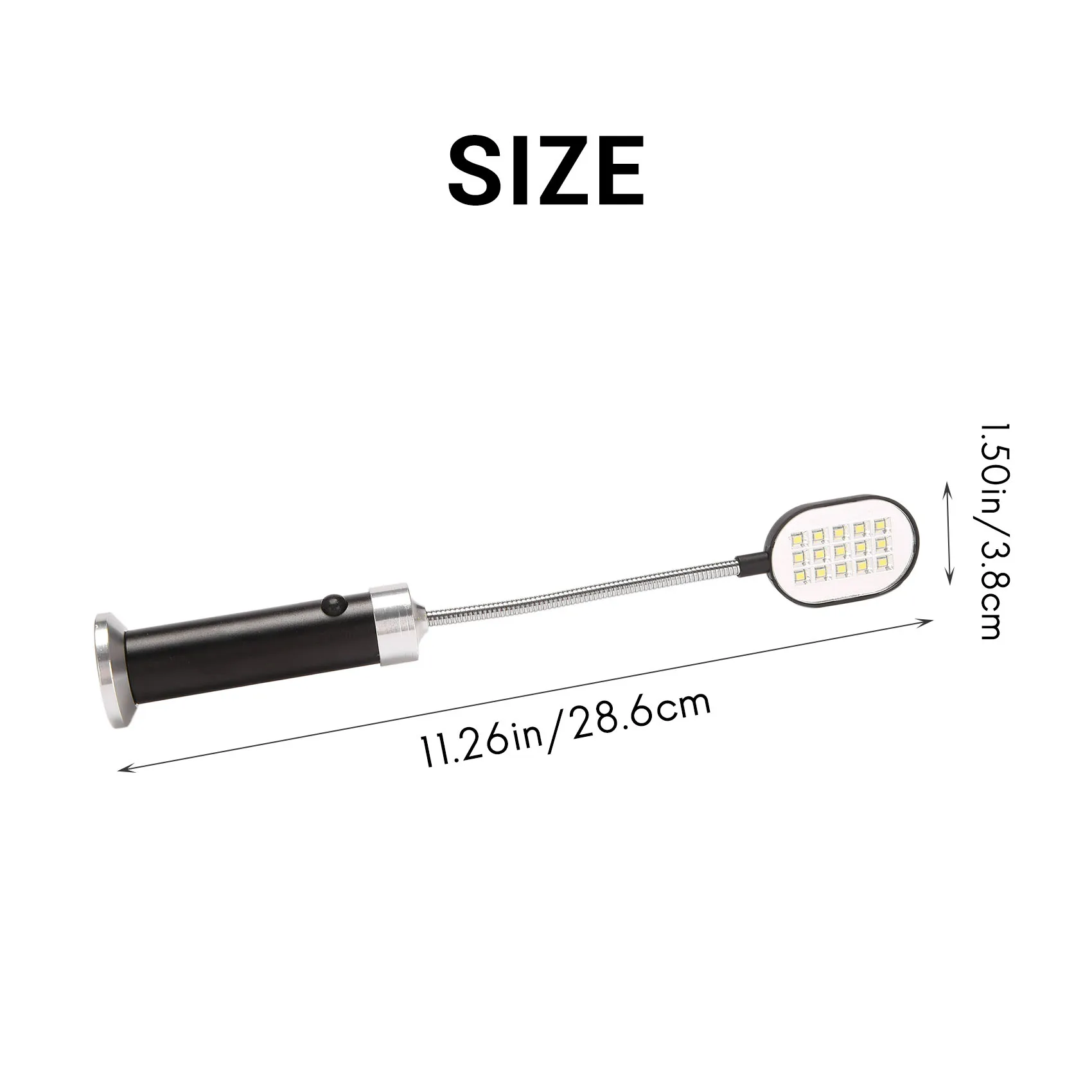 Luz para churrasqueira com base magnética, luzes LED super brilhantes para churrasco, gooseneck flexível, resistente às intempéries, 360 graus, embalagem de 2