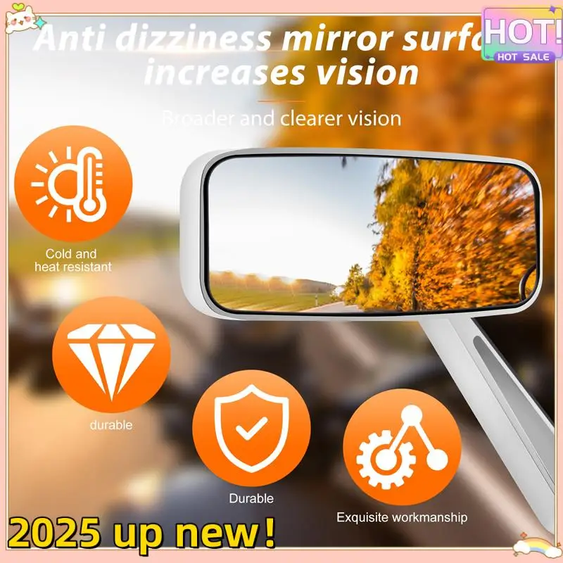 

Superior-Motorcycle Rearview Mirrors Chrome 8/10Mm For Honda Suzuki Yamaha