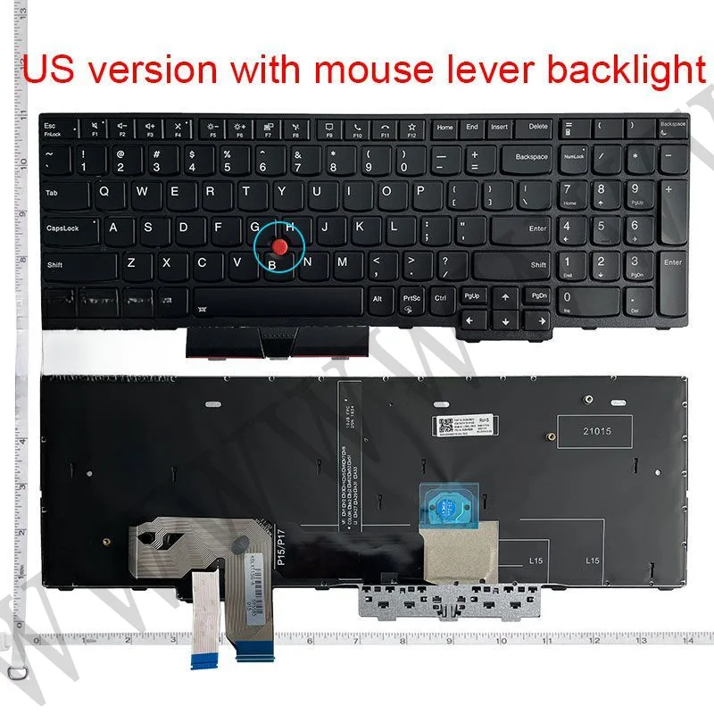 Nuevo teclado de laptop estadounidense para Lenovo T15G/P15/P17 P15 Gen1/P15 Gen2/P17 Gen1/P17 Gen2 P15 Gen2 T15G Gen2