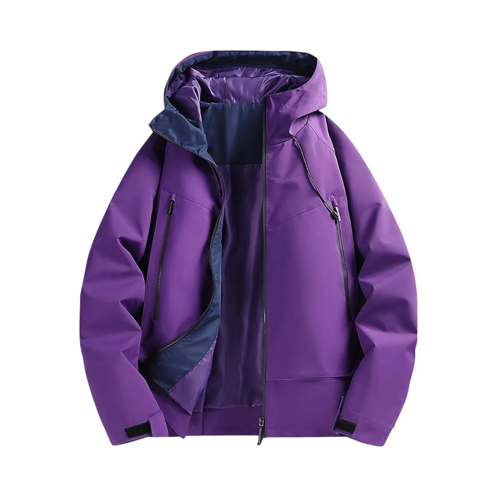 

Outdoor warm coat men's coat cardigan long sleeve coat men's autumn leisure waterproof thick wool winter new sweater jacket