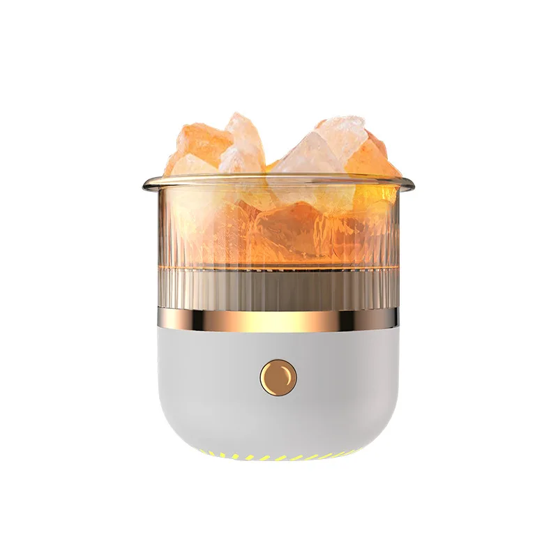 Salt Stone Aroma Diffuser Luchtbevochtiger Essentiële olieverspreider Meerkleurige LED voor thuisauto en op kantoor