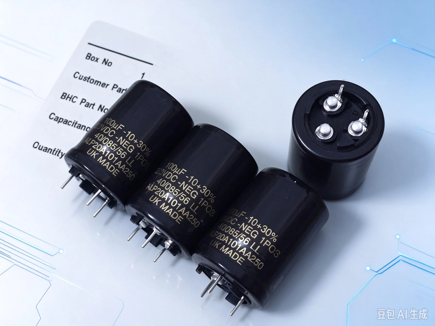 Genuine for BHC ALP20A 100uF 250V Audio Electrolytic Capacitor  3pcs