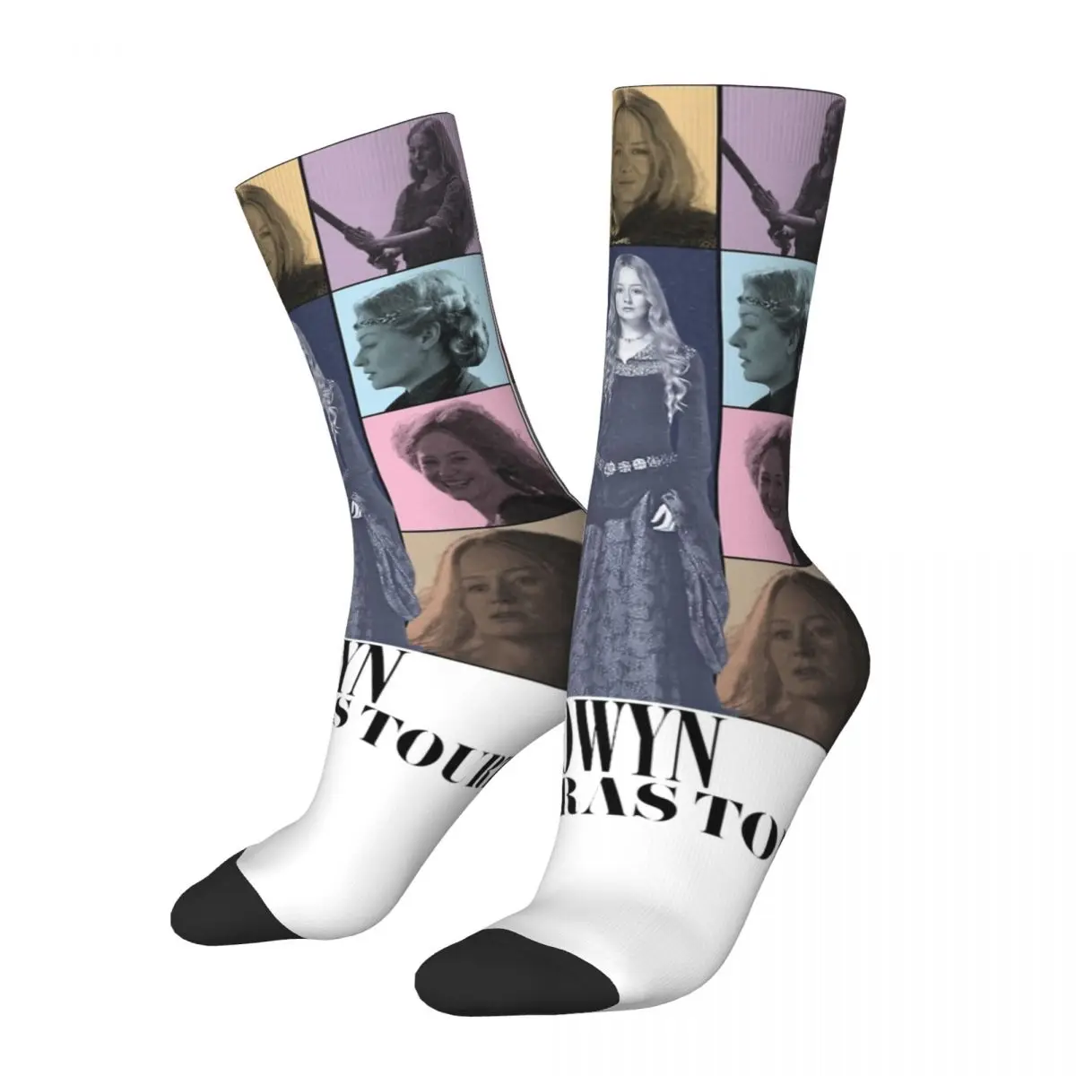 Autumn Winter Colorful Men's Women's Eowyn Concert L-Lords Of The R-Rings Socks Breathable Skateboard Socks