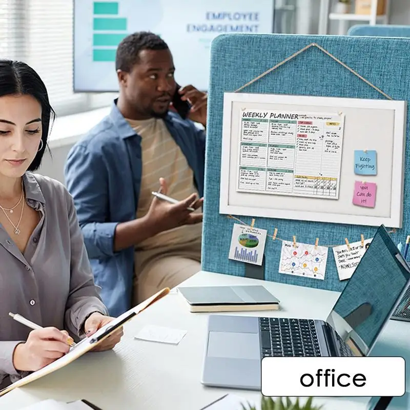 Panneau d'affichage en liège pour murs, panneau décoratif mural en liège, panneau d'affichage en lin pratique