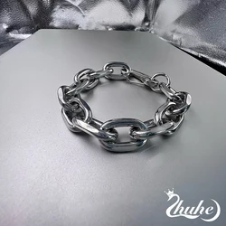 2024 New Thick Chain Bracelet Hip Hop Style Men And Women Copper Alloy Jewelry Party Gift