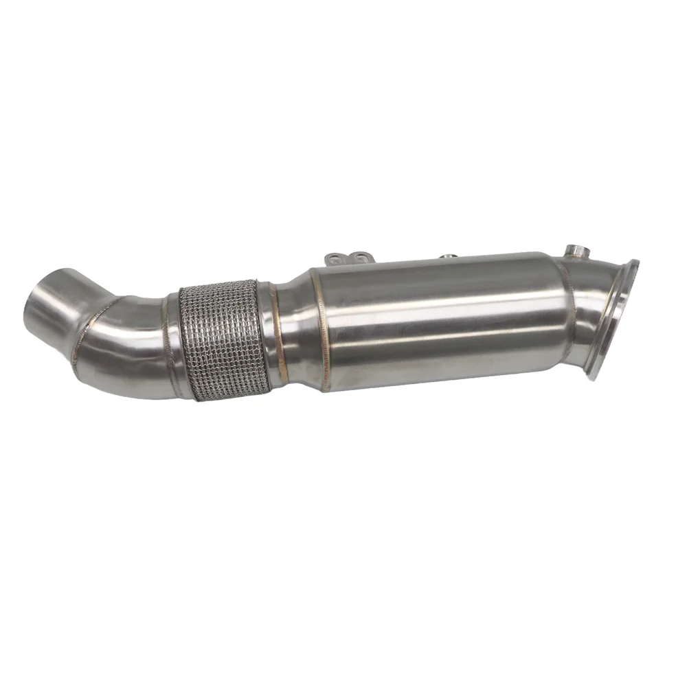 5in New 304 Stainless Steel Exhaust Downpipe for F30 F32 2016-2019 for 340I 440I B58 3.0T Direct Header Connection
