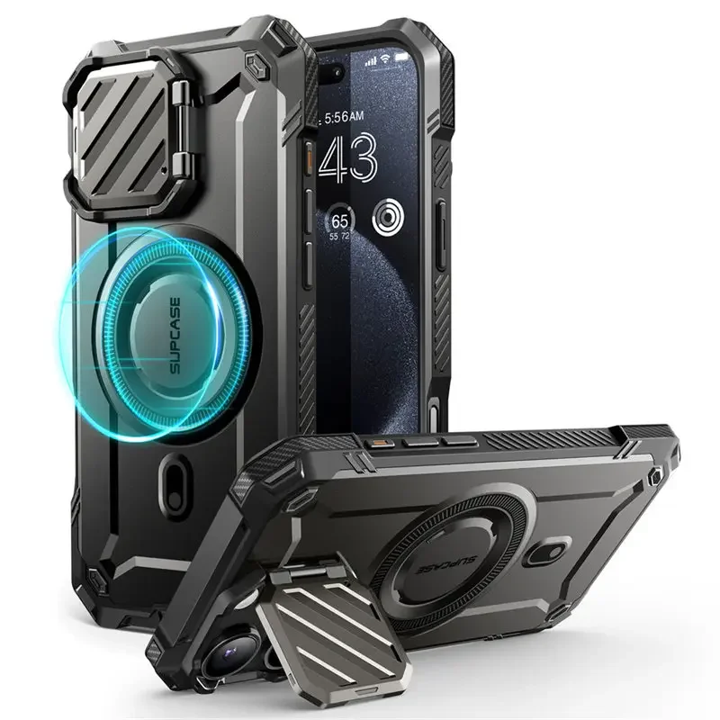 

For iPhone 16 Pro Max Case 6,9 дюйма, SUPCASE UB Mag XT, сверхпрочный Прочный Магнитный чехол для телефона с подставкой для камеры