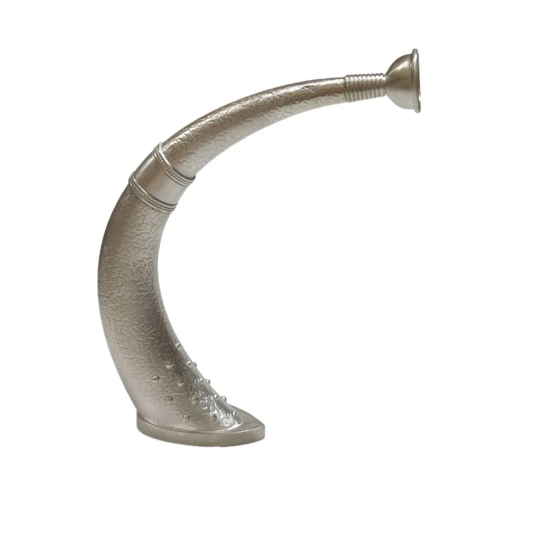 

Retro pattern pure tin horn musical instrument ornament Taoist magic instrument ornament