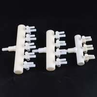 2/3/4/5/6Way Plastic Aquarium Air Pump Hose Splitter Oxygen Pipe Distributor Fish Tank Aeration Tube Air Flow Control Valve
