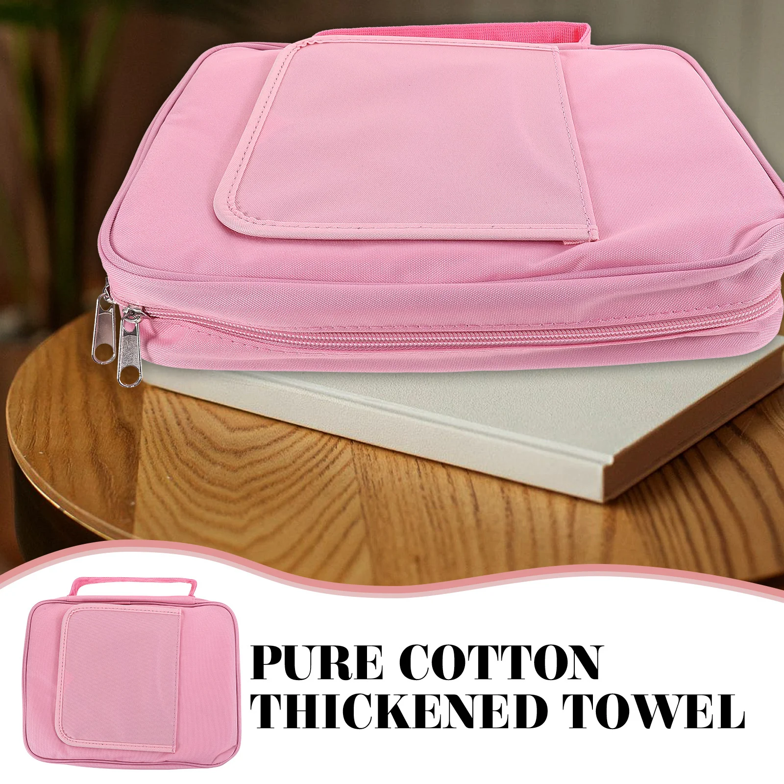 Tote Bag Large Capacity Heavy Duty Polyester Book Storage Handheld Book Carrier Document Organizer File Bag