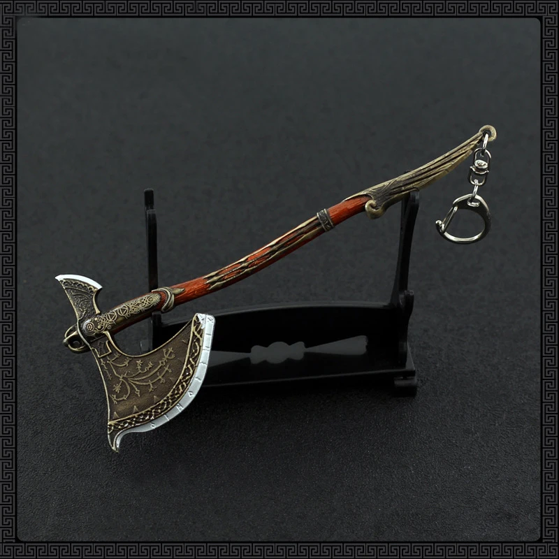 God of War Alloy Game Peripherals Models Pendant Anime Kratos Weapon Metal Replica Miniature Decoration Blade of Chaos Ornaments