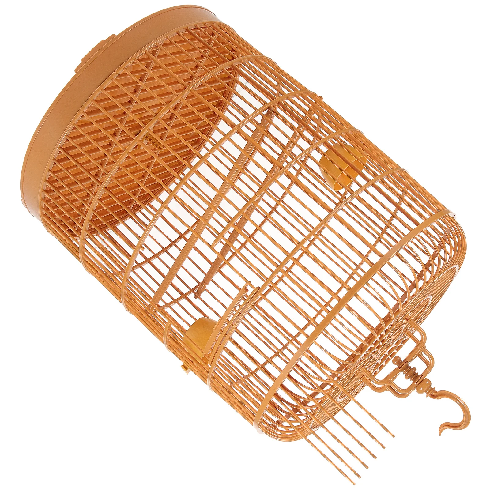 

Round Plastic Bird Cage Hanging Vintage Style Large Roomy Space for Pet Birds Bird Cage Ornament Plastic Birdcages