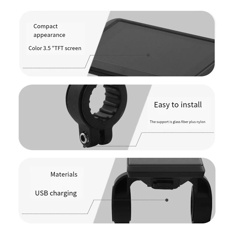 

Y42A-LCD Color Screen Instrument UKC1+ Octagon Mid Motor As Shown ABS For BBS01 02 BBSHD Matching Meter Lithium Conversion P