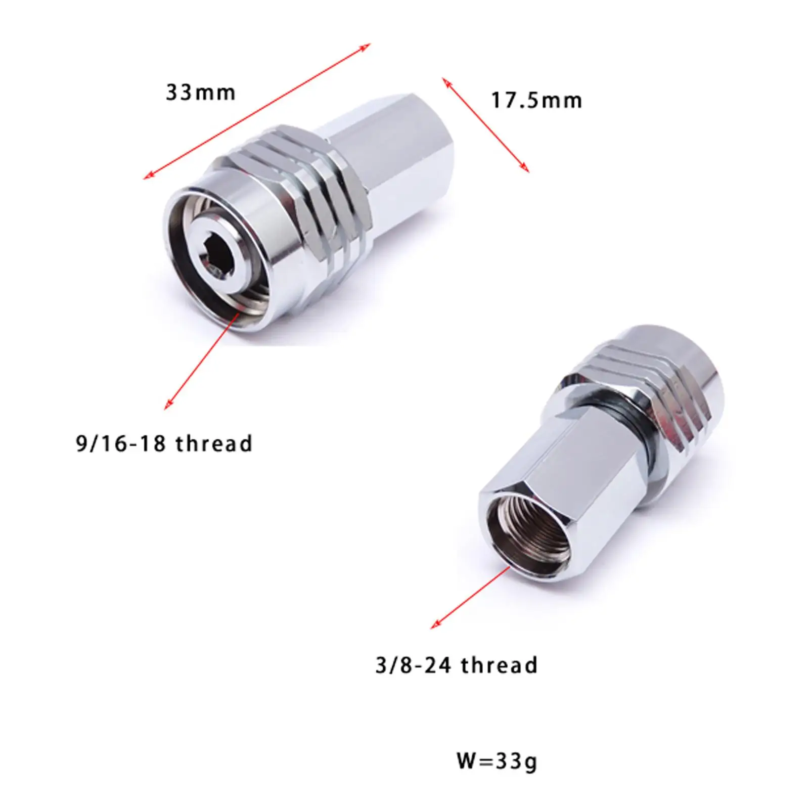 Adaptor Regulator menyelam, adaptor 9/16 hingga 3/8, suku cadang Olahraga Air, menyelam, rendah