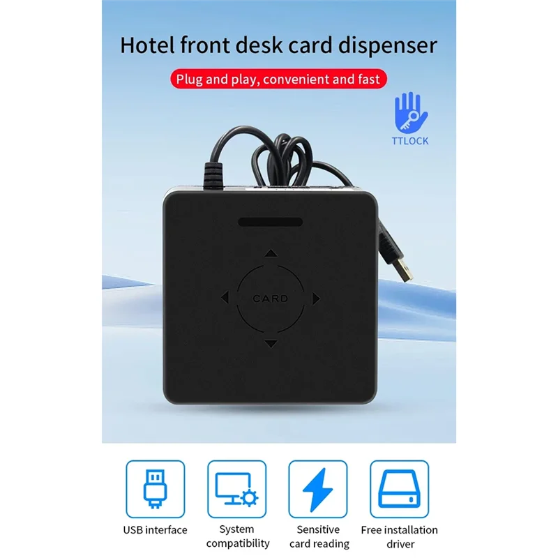 A37T-TTLOCK Card Encoder For Tthotel System Software Apartment NFC 13.56M M1 IC Card Reader