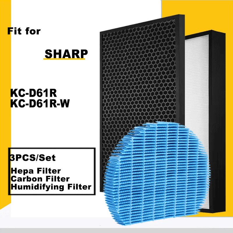 Hepa Filter FZ-D60HFE Deodorizing FZ-D60DFE FZ-G60DFE Humidifying FZ-A61MFR Sharp Air Purifier KC-D61R KC-D61R-W