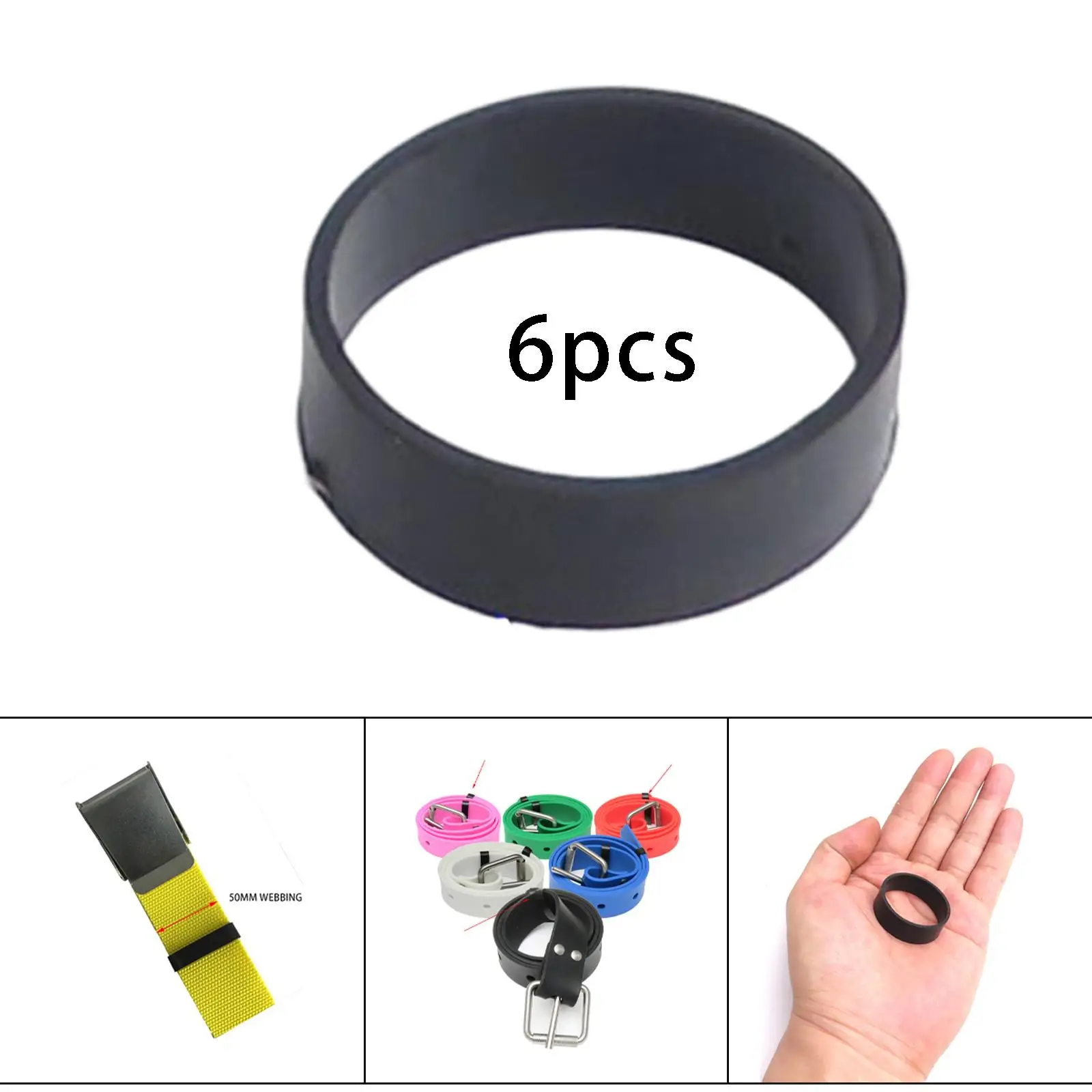 

6 резиновых фиксирующих лент для дайвинга, лямки для подводного резервуара, ремень для задней панели на открытом воздухе