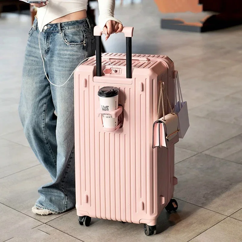 Valise de Voyage Légère et Universelle de Grande Taille, Sac à Bagages à Roulettes, Mot de Passe, Cabine, 20 Pouces