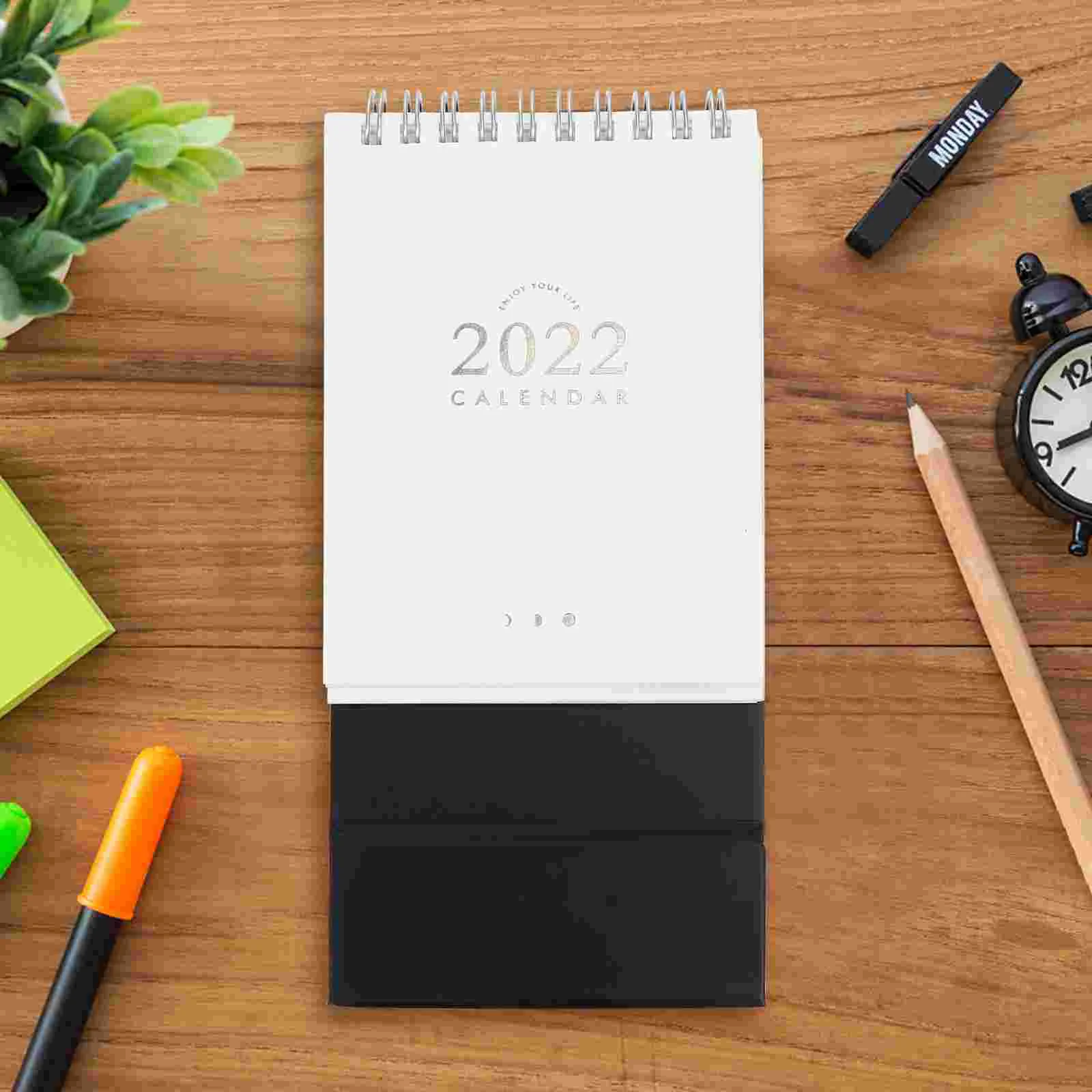2022 Desk Calendar Daily Pad Calendars Custom Design Stable Bottom Simple Style Great Gift Children Adults Home School Table