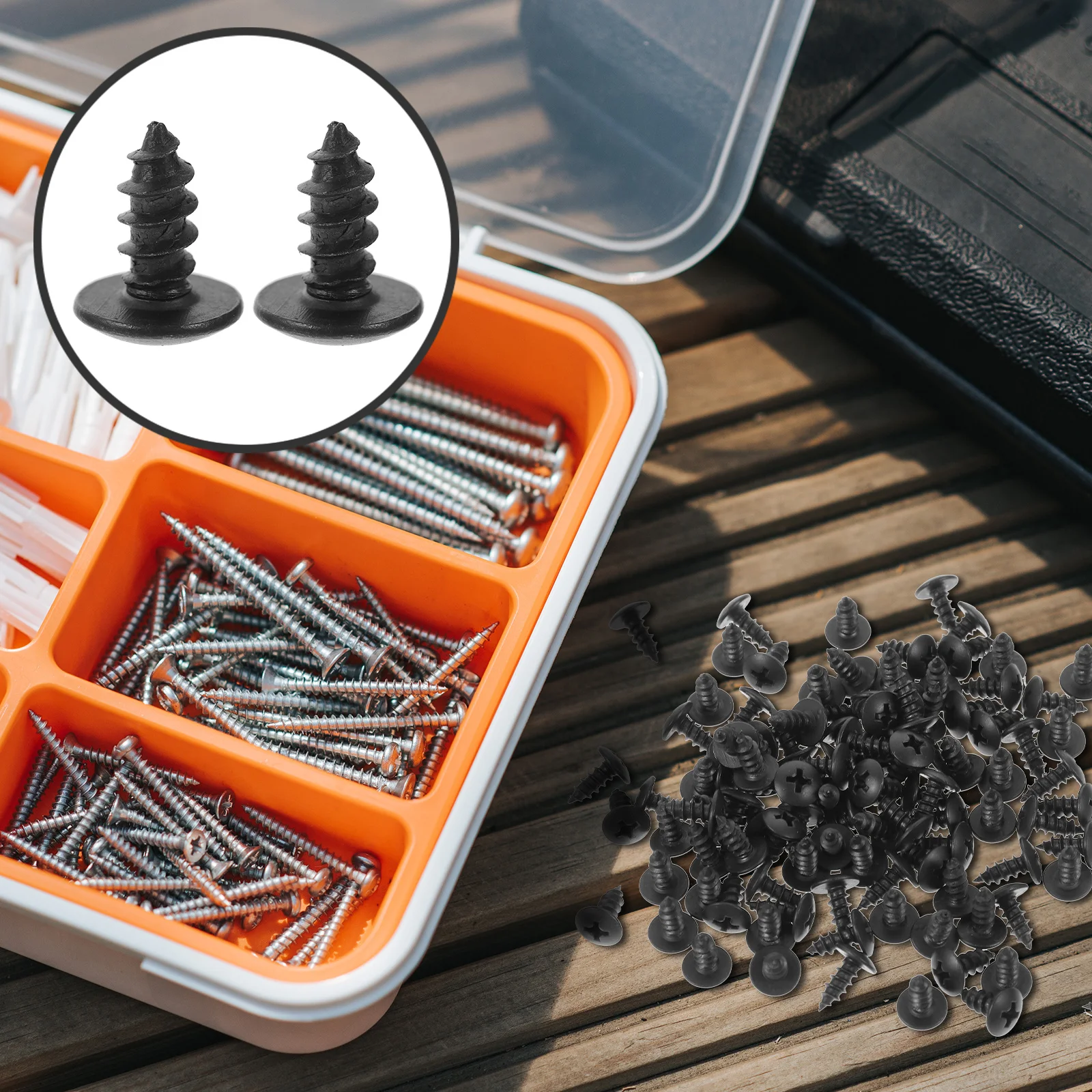 

100Pcs Home Improvement Screws Small Metal Fasteners Reliable Replacement for Furniture Installation Deep Thread Anti-Skid Mini