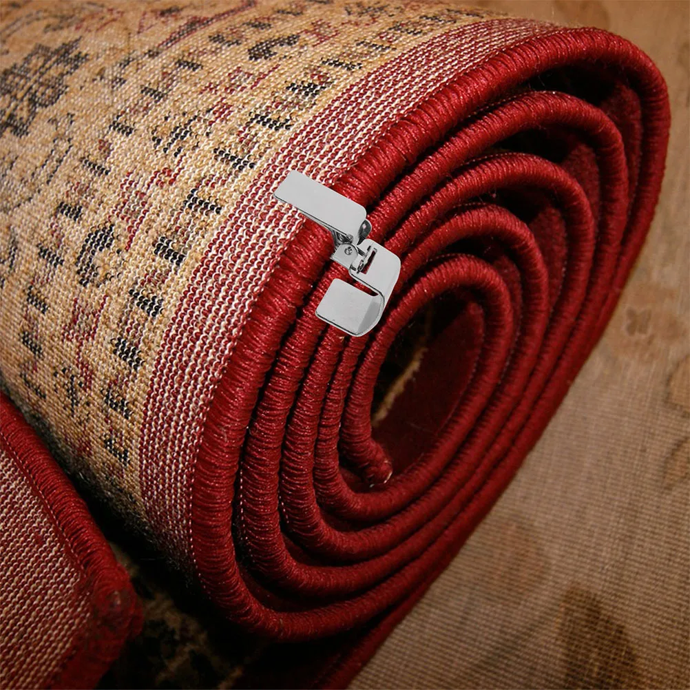 

4pcs Heavy Duty Curtain Clips For Rugs Tapestries Metal Wall Rug Holders Anti-Slip Carpet Grippers Stair Blanket Clamps Fabric