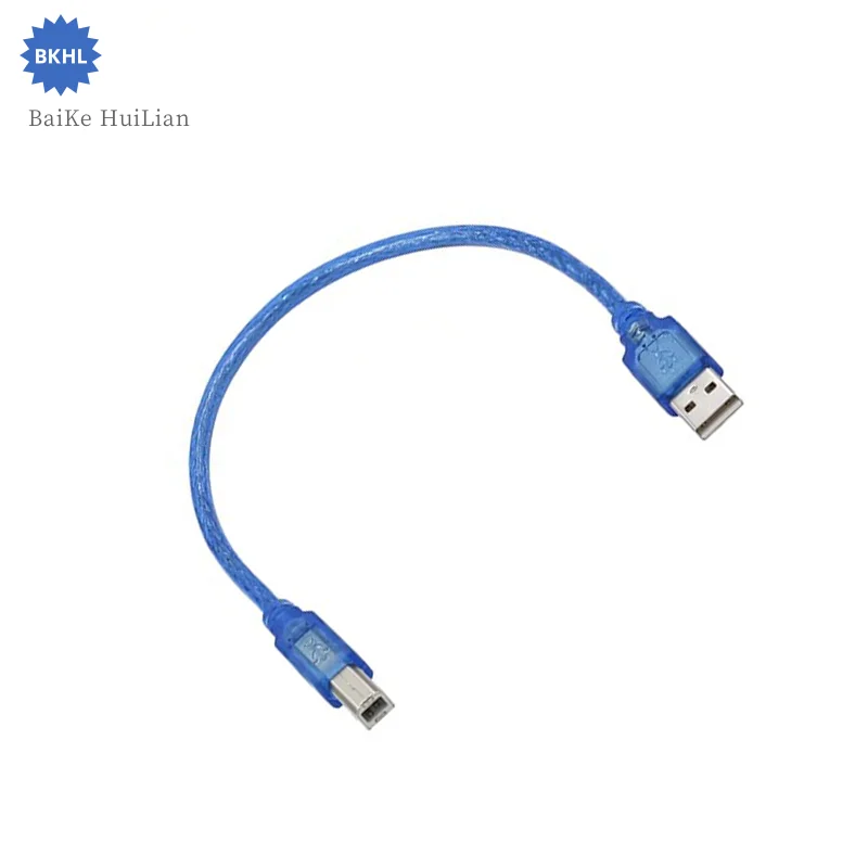 Câble de données USB pour imprimante, bleu, compatible avec Arduno Micro, Mini, TYPE C, TYPE B, 1 pièce par lot