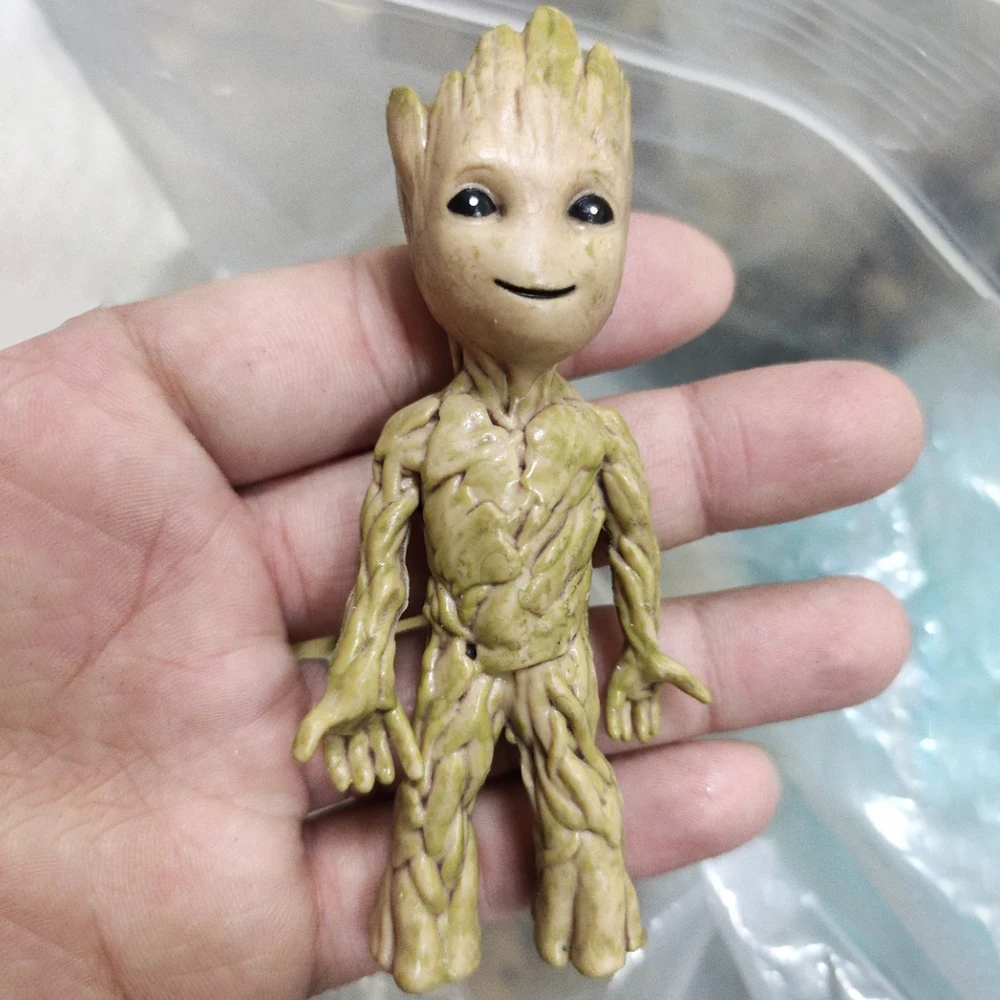 Desktop Decor Mini Anime Figurine Tree Man Miniature Model Cute Groot Doll Toy Home Accessories Ornament Handicraft Gifts