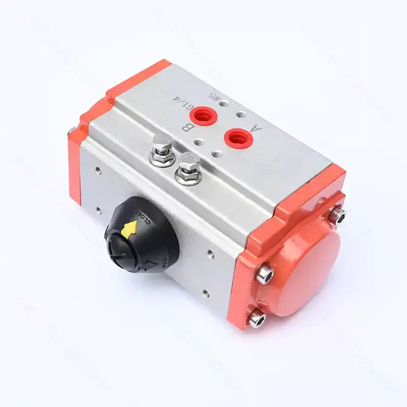 Professional AT series pneumatic rotary AT63 Octagonal shaft double acting actuator Pneumatic head dual action
