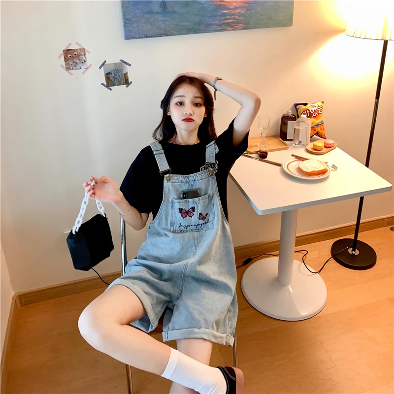 Women's Denim Rompers Playsuits Youthful Wedding Green Cold Emo Workwear Warm Gold Fleece Streetwear Office Wear Ladies Sleeve