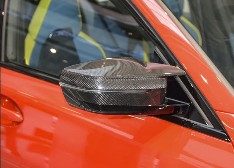 High Quality New M3 M4 G80 G82 Carbon Fiber Side Mirror Covers Replacement Dry Rearview Door Mirror Shell