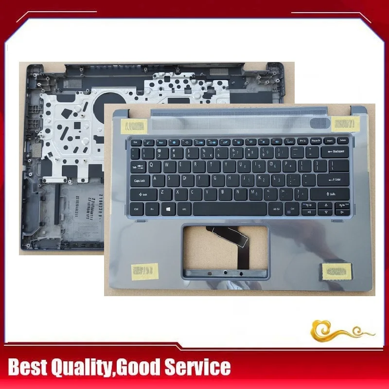 

New palmrest topcase For ACER TravelMate N20H4 TMP414-51 TMP414RN-51 P414 P414RN palmrest US keyboard C shell Backlgiht