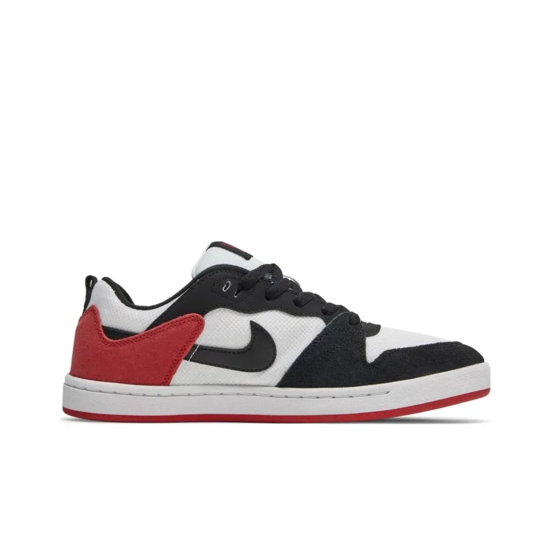 Nike SB Alleyoop Low Top Men's Sneakers Classic Retro Board Shoes Autumn Lightweight Wearable Casual Shoes Black Red