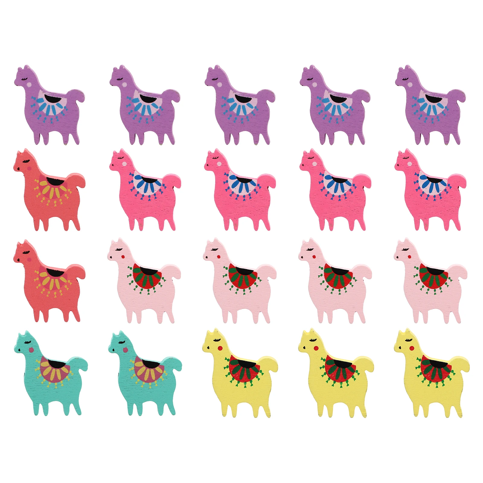 

20 Pcs Bulletin Board Alpaca Pushpin Map Tacks Cute Thumbtacks Pins for Photo Novelty Office