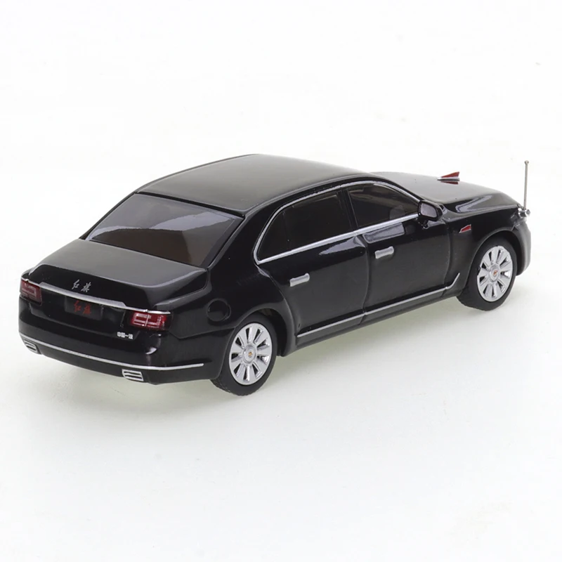 XCARTOYS 1/64 Red Flag N501 Premium Luxury Sedan Black Cars Alloy Motor Vehicle Diecast Metal Model Kids Xmas Gift Toys for Boys