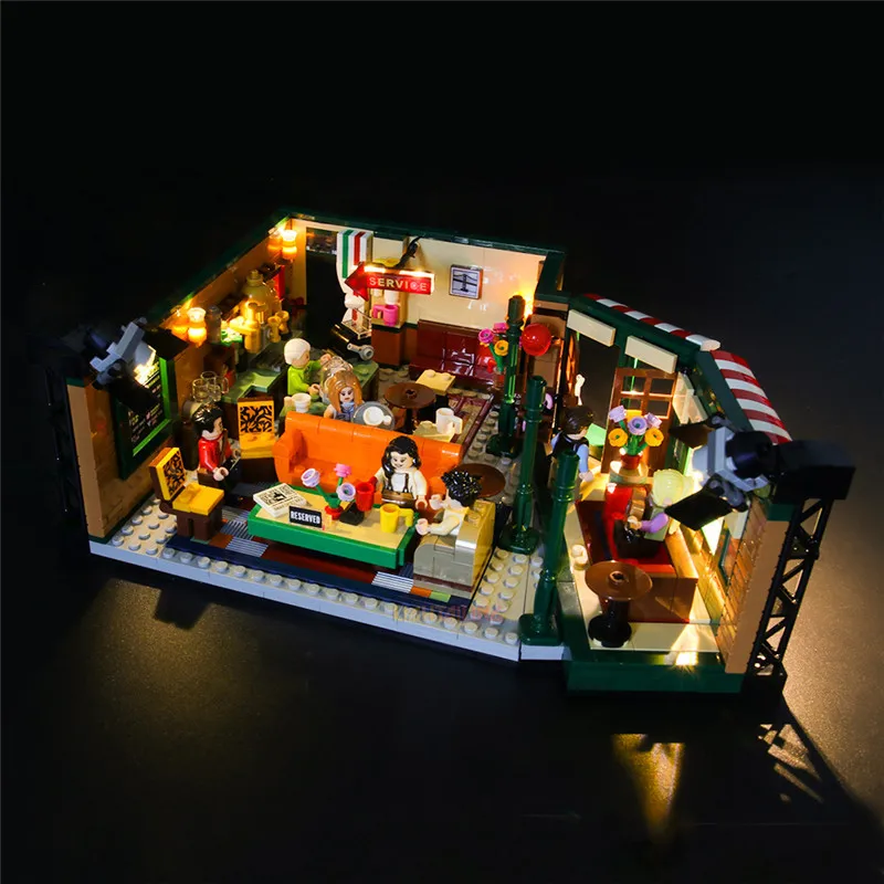 ЛЕГКА для LEGO 21319 Friends Central Perk Block DIY игрушка (модель без блоков, только светодиодный светильник), набор светильников, подарок для ребенка