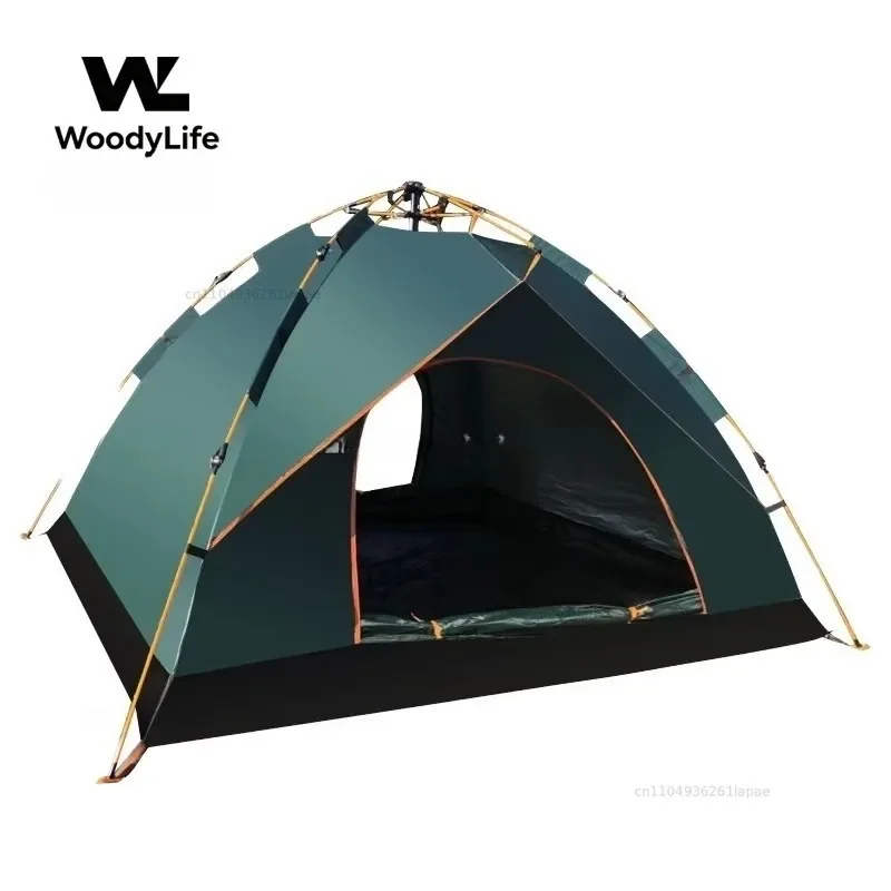 Automatic One-Bedroom Oxford Fabric Outdoor Camping Tent Quick Opening For Multi-Person Beach Use Direct